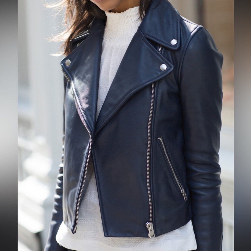 Faux Leather Jacket Women - Picture 10 of 10